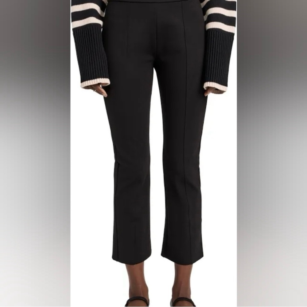 Tory Burch Sport Women’s Ponte Cropped Flare Pull On Pant in Black, Size Medium - Picture 3 of 11